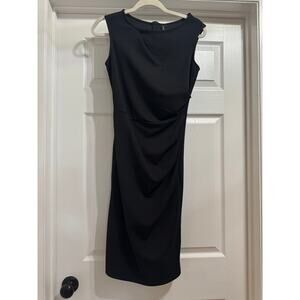 Miusol Black Ruched Cocktail Dress Size Small Sleeveless Formal